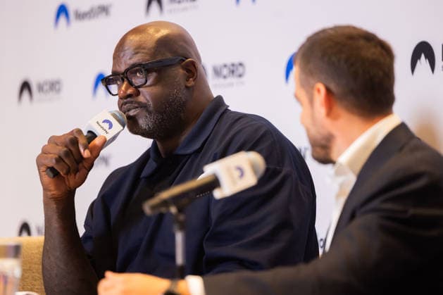 Tomas Okmanas and Eimantas Sabaliauskas, together with NBA legend and entrepreneur Shaquille O Neal, announced a new global partnership. Vilnius, September 29, 2026. Vilnius, Lithuania  Copyright: xPatricijaxAdamoviÄx