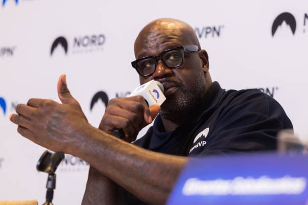 Tomas Okmanas and Eimantas Sabaliauskas, together with NBA legend and entrepreneur Shaquille O Neal, announced a new global partnership. Vilnius, September 29, 2026, Vilnius, Lithuania  Copyright: xPatricijaxAdamoviÄx