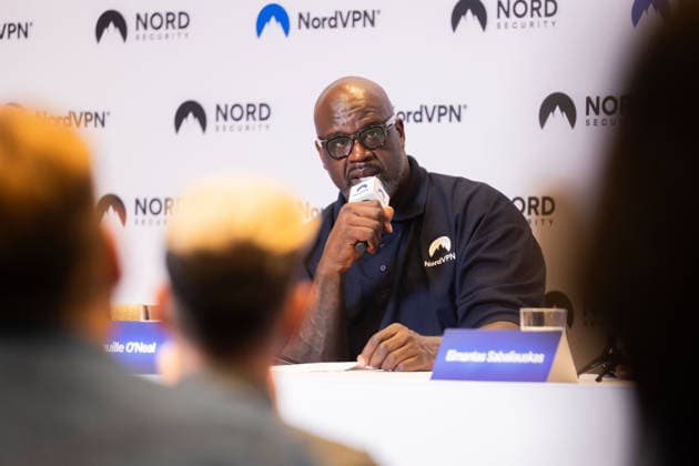 Tomas Okmanas and Eimantas Sabaliauskas, together with NBA legend and entrepreneur Shaquille O’Neal, announced a new global partnership. Vilnius, September 29, 2026. Vilnius, Lithuania  Copyright: xPatricijaxAdamoviÄx