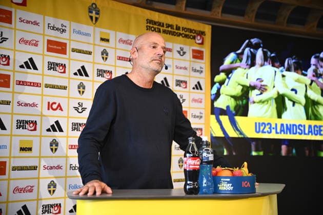 STOCKHOLM, SWEDEN, September 29, 2026: Tony Gustavsson, captain of the women s national team, announces the roster for the World Cup playoff matches against Lithuania. STOCKHOLM, SWEDEN x12270x  Copyright: xMartinxPahlmblad TTx WOMEN S NATIONAL TEAM PRESS MEETING