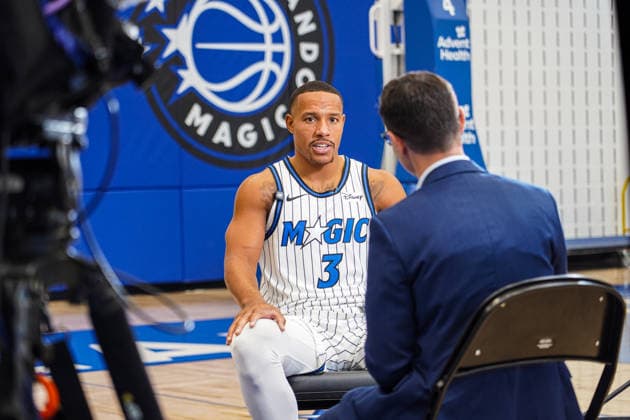 Orlando Magic Media Day 2026, Orlando, Florida, USA Orlando, Florida, USA, September 28, 2026, Desmond Bane 3 during the Orlando Magic Media Day at the Advent Health Training Center. Copyright: xMartyxJean-Louisx