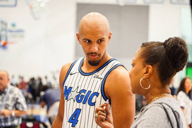 Orlando Magic Media Day 2026, Orlando, Florida, USA Orlando, Florida, USA, September 28, 2026, Jalen Suggs 4 during the Orlando Magic Media Day at the Advent Health Training Center. Copyright: xMartyxJean-Louisx