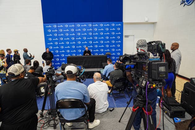 Orlando Magic Media Day 2026, Orlando, Florida, USA Orlando, Florida, USA, September 28, 2026, Head Coach Sean Sweeney during the Orlando Magic Media Day at the Advent Health Training Center. Copyright: xMartyxJean-Louisx