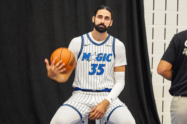 Orlando Magic Media Day 2026, Orlando, Florida, USA Orlando, Florida, USA, September 28, 2026, Goga Bitadze 35 during the Orlando Magic Media Day at the Advent Health Training Center. Copyright: xMartyxJean-Louisx