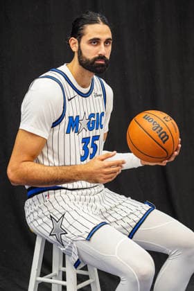 Orlando Magic Media Day 2026, Orlando, Florida, USA Orlando, Florida, USA, September 28, 2026, Goga Bitadze 35 during the Orlando Magic Media Day at the Advent Health Training Center. Copyright: xMartyxJean-Louisx