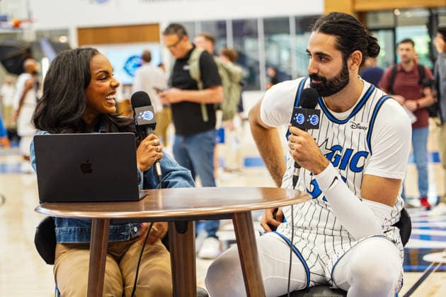 Orlando Magic Media Day 2026, Orlando, Florida, USA Orlando, Florida, USA, September 28, 2026, Goga Bitadze 35 during the Orlando Magic Media Day at the Advent Health Training Center. Copyright: xMartyxJean-Louisx