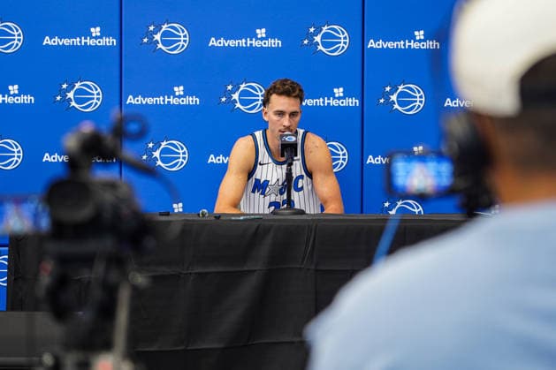 Orlando Magic Media Day 2026, Orlando, Florida, USA Orlando, Florida, USA, September 28, 2026, Franz Wagner 22 during the Orlando Magic Media Day at the Advent Health Training Center. Copyright: xMartyxJean-Louisx