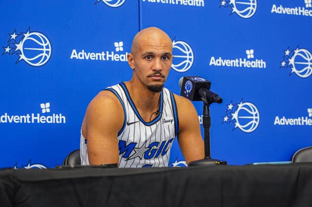 Orlando Magic Media Day 2026, Orlando, Florida, USA Orlando, Florida, USA, September 28, 2026, Jalen Suggs 4 during the Orlando Magic Media Day at the Advent Health Training Center. Copyright: xMartyxJean-Louisx