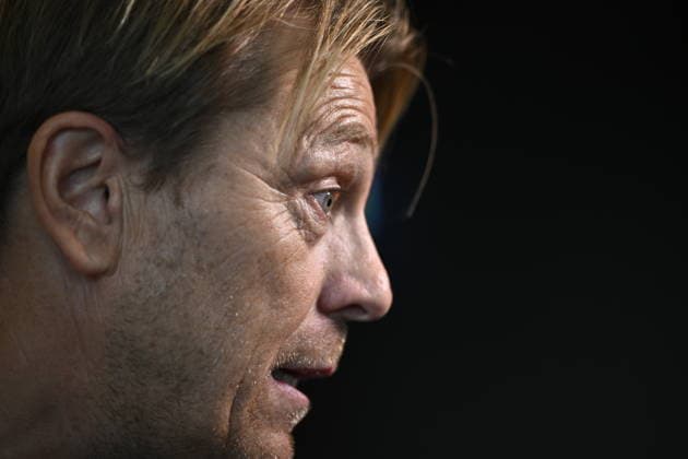 STOCKHOLM, SWEDEN 20260929 Women s national team head coach Tony Gustavsson announces the roster for the World Cup playoff matches against Lithuania STOCKHOLM SWEDEN x12270x  Copyright: xMartinxPahlmblad TTx DAMLANDSLAGET PRESSTRÄFF