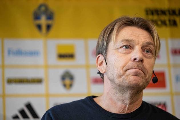 September 29, 2026: Head coach Tony Gustavsson of the Swedish women’s national soccer team during a press conference on September 29, 2026 in Stockholm. Photo by Jesper Zerman, BILDBYRAN, code JZ JZ0761. soccer, football, women s World Cup qualifier, FIFA Women s World Cup qualifier, national team selection, Sweden, team presentation, women s soccer Copyright: JESPERxZERMAN BB260929JZ005