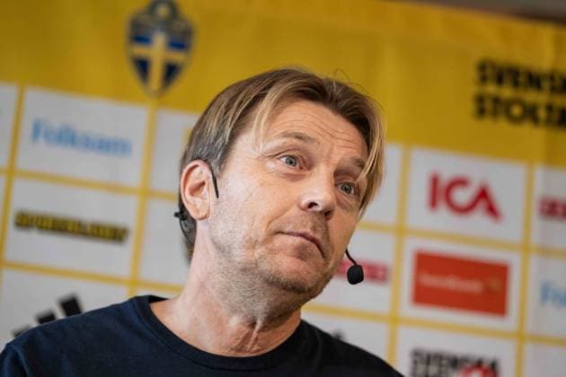 September 29, 2026: Head coach Tony Gustavsson of the Swedish women’s national soccer team during a press conference on September 29, 2026 in Stockholm. Photo by Jesper Zerman, BILDBYRAN, code JZ JZ0761. soccer, football, women s World Cup qualifier, FIFA Women s World Cup qualifier, national team selection, Sweden, team presentation, women s soccer Copyright: JESPERxZERMAN BB260929JZ009