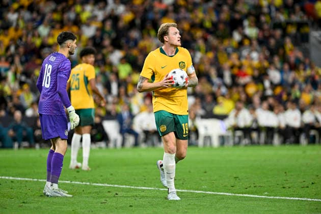 RECORD DATE NOT STATED 29th September 2026; Suncorp Stadium, Brisbane, Australia; Friendlies Football, Australia versus Brazil; Harry Souttar of Australia NigelxOwen