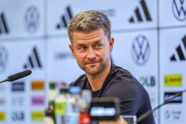 GER, Frankfurt, press conference with Nia Künzer, Christian Wück, and Michael Urbansky, hybrid media session, DFB, start of the World Cup season, German national team, DFB Campus in the photo: Michael Urbansky, head coach of Germany’s U23 team, German national team, DFB press conference, press conference marking the start of the World Cup season for the German women’s national team and the U23 team at the DFB Campus. DFB DFL REGULATIONS PROHIBIT ANY USE OF PHOTOGRAPHS AS IMAGE SEQUENCES AND OR QUASI-VIDEO, September 29, 2026 Copyright: HMBxMedia HendrikxHamelau