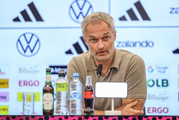 GER, Frankfurt, press conference with Nia Künzer, Christian Wück, and Michael Urbansky, hybrid media session, DFB, start of the World Cup season, German national team, DFB Campus in the photo: Christian Wück, head coach of the German national team, German national team, DFB press conference, press conference marking the start of the World Cup season for the German women’s national team and the U23 team at the DFB Campus. DFB DFL REGULATIONS PROHIBIT ANY USE OF PHOTOGRAPHS AS IMAGE SEQUENCES AND OR QUASI-VIDEO, September 29, 2026 Copyright: HMBxMedia HendrikxHamelau