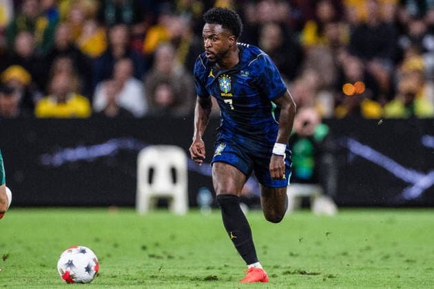 BRISBANE, AUSTRALIA - SEPTEMBER 29: Vinicius Junior of Brazil runs with the ball during the International Friendly, Länderspiel, Nationalmannschaft football match between Australia and Brazil at Suncorp Stadium on September 29, 2026 in Brisbane, Australia. (Photo by Ricardo Nogueira Sports Press Photo) Copyright: xRicardoxNogueira SportsxPressxPhotox Sportspressphoto_SPR242119