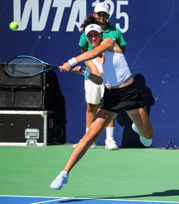 WTA, Tennis Damen 125 Adana Open Tennis Tournament ADANA, TURKIYE - SEPTEMBER 29: Turkish tennis player Ayla Aksu Kahraman competes against Elena Pridankina (not seen) during their round of 32 match at the WTA 125 Adana Open Tennis Tournament at Adana Tennis, Mountain and Water Sports Club (ATDSK) in Adana, Turkiye on September 29, 2026. Yakup Saglam Anadolu Adana Turkey. Editorial use only. Please get in touch for any other usage.  Copyright: x2026xAnadoluxYakupxSaglamx