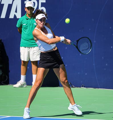 WTA, Tennis Damen 125 Adana Open Tennis Tournament ADANA, TURKIYE - SEPTEMBER 29: Turkish tennis player Ayla Aksu Kahraman competes against Elena Pridankina (not seen) during their round of 32 match at the WTA 125 Adana Open Tennis Tournament at Adana Tennis, Mountain and Water Sports Club (ATDSK) in Adana, Turkiye on September 29, 2026. Yakup Saglam Anadolu Adana Turkey. Editorial use only. Please get in touch for any other usage.  Copyright: x2026xAnadoluxYakupxSaglamx