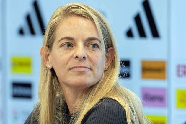 DFB Women s National Team Roster Announcement: DFB Sports Director Nia Künzer Holds Press Conference at the DFB Campus in Frankfurt am Main on September 29, 2026, Frankfurt am Main, Hesse, Germany, DFB Campus