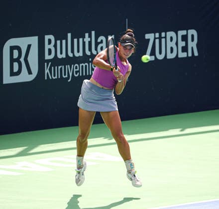 WTA, Tennis Damen 125 Adana Open Tennis Tournament ADANA, TURKIYE - SEPTEMBER 29: Turkish tennis player Melisa Ercan competes against Serbian Lola Radivojevic (not seen) during their round of 32 match at the WTA 125 Adana Open Tennis Tournament at Adana Tennis, Mountain and Water Sports Club (ATDSK) in Adana, Turkiye on September 29, 2026. Yakup Saglam Anadolu Adana Turkey. Editorial use only. Please get in touch for any other usage.  Copyright: x2026xAnadoluxYakupxSaglamx