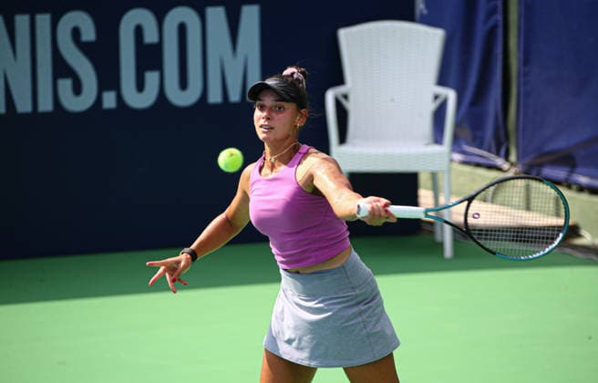 WTA, Tennis Damen 125 Adana Open Tennis Tournament ADANA, TURKIYE - SEPTEMBER 29: Turkish tennis player Melisa Ercan competes against Serbian Lola Radivojevic (not seen) during their round of 32 match at the WTA 125 Adana Open Tennis Tournament at Adana Tennis, Mountain and Water Sports Club (ATDSK) in Adana, Turkiye on September 29, 2026. Yakup Saglam Anadolu Adana Turkey. Editorial use only. Please get in touch for any other usage.  Copyright: x2026xAnadoluxYakupxSaglamx