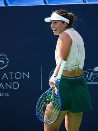 WTA, Tennis Damen 125 Adana Open Tennis Tournament ADANA, TURKIYE - SEPTEMBER 29: Turkish tennis player Melisa Ercan (not seen) competes against Serbian Lola Radivojevic during their round of 32 match at the WTA 125 Adana Open Tennis Tournament at Adana Tennis, Mountain and Water Sports Club (ATDSK) in Adana, Turkiye on September 29, 2026. Yakup Saglam Anadolu Adana Turkey. Editorial use only. Please get in touch for any other usage.  Copyright: x2026xAnadoluxYakupxSaglamx