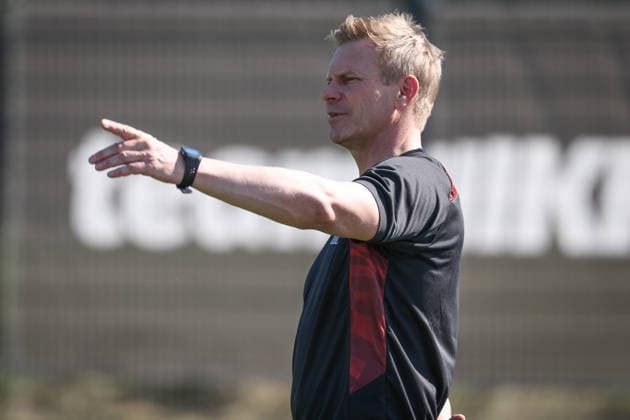 3rd Division Season 2026–27 1: Training session with Achim Beierlorzer and Assistant Coach Markus Feldhoff, FCI XXXXX. Photo by Jürgen Meyer. 3rd Division Season 2026–27 1: Training session with Achim Beierlorzer