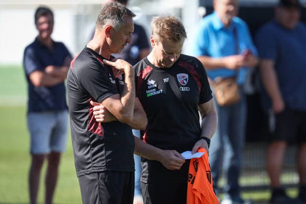3rd League Season 2026–27 1: Training Session with Achim Beierlorzer Head Coach Achim Beierlorzer (FCI) Assistant Coach Markus Feldhoff (FCI) Photo by Jürgen Meyer 3rd League Season 2026–27 1: Training Session with Achim Beierlorzer