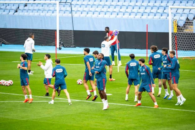 MALMÖ, Sept. 29, 2026 Portugal s national soccer team trains at Eleda Stadion in Malmö on Tuesday evening. Portugal will face Denmark in the Nations League in Copenhagen on Thursday, but is based in Malmö. MALMÖ, SWEDEN x50090x  Copyright: xJohanxNilssonx xTTx PORTUGAL NATIONAL TEAM MALMÖ