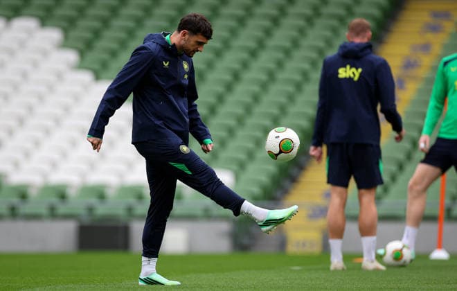 Republic of Ireland Squad Training, Aviva Stadium, Dublin 29 9 2026 Troy Parrott Troy Parrott 29 9 2026  Copyright: xx RB2_2296