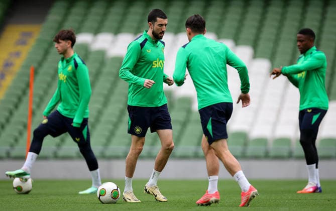 Republic of Ireland Squad Training, Aviva Stadium, Dublin 29 9 2026 Finn Azaz Finn Azaz 29 9 2026  Copyright: xx RB2_2478