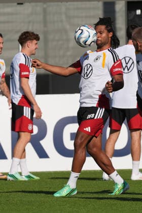 Serge Gnabry Germany Herzo Base September 29, 2026 German National Team Nations League Preparation, Home Ground, HerzoBase, World of Adidas, Herzogenaurach