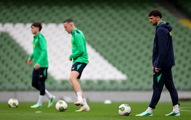 Republic of Ireland Squad Training, Aviva Stadium, Dublin 29 9 2026 Troy Parrott Troy Parrott 29 9 2026  Copyright: xx RB2_4124