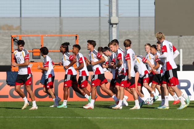 Players on the German national team are running during practice, GER, German national team, practice, soccer, UEFA Nations League, 2026–2027 season, September 29, 2026, GER, German national team, training, soccer, UEFA Nations League, 2026–2027 season, September 29, 2026, Herzogenaurach Copyright: xEibner-Pressefoto JennixMaulx EP_JML