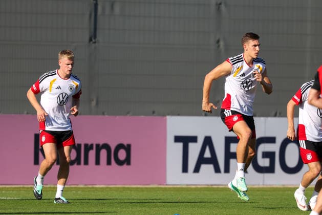 Nico Schlotterbeck (Germany) and Jonathan Burkardt (Germany) GER, German National Team, Training, Soccer, UEFA Nations League, 2026–2027 Season, September 29, 2026, GER, German National Team, Training, Soccer, UEFA Nations League, 2026–2027 Season, September 29, 2026, Herzogenaurach Copyright: xEibner-Pressefoto JennixMaulx EP_JML