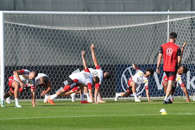 German Team Warms Up at HerzoBase September 29, 2026 German National Team Nations League Preparation, Home Ground, HerzoBase, World of Adidas, Herzogenaurach