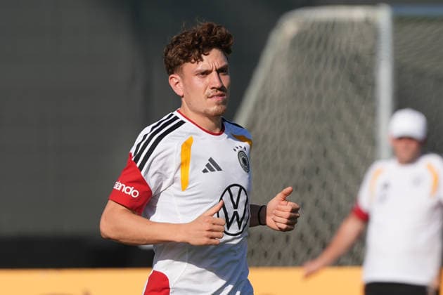 Philipp Treu Germany Herzo Base September 29, 2026 German National Team Nations League Preparation, Home Ground, HerzoBase, World of Adidas, Herzogenaurach