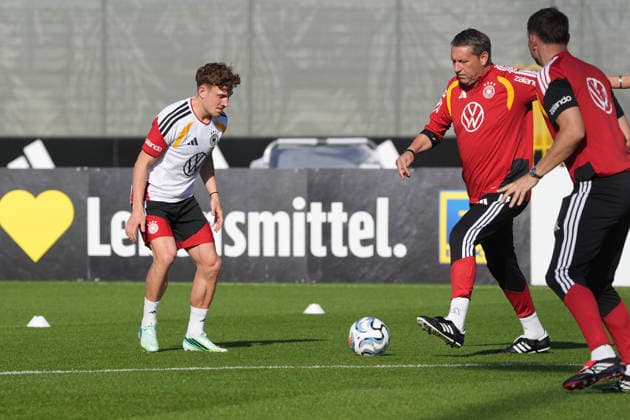 Philipp Treu Germany Herzo Base September 29, 2026 German National Team Nations League Preparation, Home Ground, HerzoBase, World of Adidas, Herzogenaurach