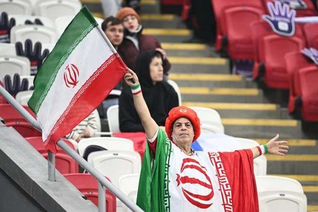 Russia Soccer Friendly Russia - Iran 9253926 29.09.2026 An Iran s fan cheers before the friendly soccer match between Russia and Iran at Ak Bars Arena stadium, in Kazan, Republic of Tatarstan, Russia. Maksim Bogodvid Sputnik Kazan Republic of Tatarstan Russia  Copyright: xMaksimxBogodvidx