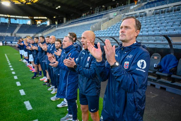 European Championship Qualifiers U21: Norway vs. Bosnia and Herzegovina, Stavanger, September 29, 2026. Head coach of Norway s U21 national team, Jan Peder Jalland before the European Championship qualifying soccer match between Norway and Bosnia and Herzegovina at Lyse Arena in Stavanger. Photo by Carina Johansen, NTB, Stavanger, Norway. EDITORIAL USE ONLY. RESTRICTED USE FOR BETTING COMPANIES.  Copyright: xCarinaxJohansenx xNTBx