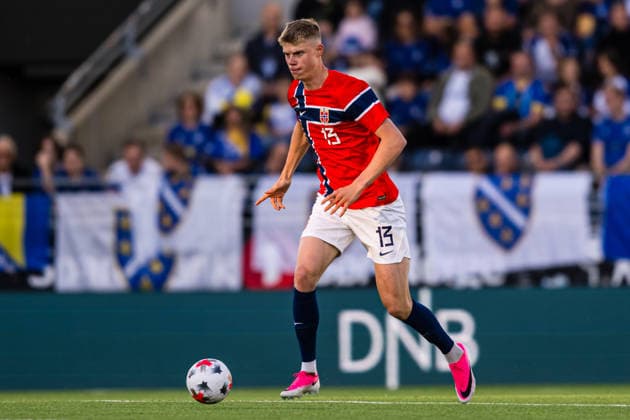 September 29, 2026: Rasmus Holten of Norway during the UEFA European Under-21 Qualifier soccer match between Norway and Bosnia and Herzegovina on September 29, 2026 in Stavanger. Photo by Marius Simensen. BILDBYRAN COP 238 bbeng bosnia bosnia and herzegovina eu qualifiers soccer u21 uefa euro under-21 qualifiers  Copyright: MARIUSxSIMENSEN BB260929BB306
