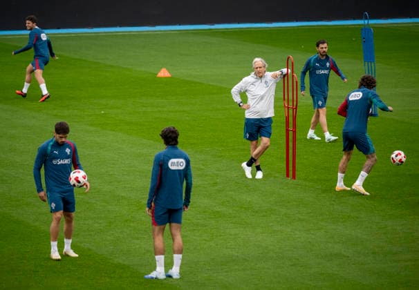 MALMÖ, Sept. 29, 2026 National team captain Jorge Jesus as the Portugal national soccer team trains at Eleda Stadium in Malmö on Tuesday evening. Portugal will face Denmark in the Nations League in Copenhagen on Thursday, but is based in Malmö. MALMÖ, SWEDEN x50090x  Copyright: xJohanxNilssonx xTTx PORTUGAL NATIONAL TEAM MALMÖ