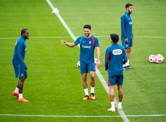 MALMÖ, Sept. 29, 2026 — Portugal’s national soccer team in action during a training session at Eleda Stadion in Malmö, Sweden, on Sept. 29, 2026. Portugal will face Denmark in the Nations League in Copenhagen on Thursday, but is based in Malmö, Sweden. MALMÖ SWEDEN x50090x  Copyright: xJohanxNilssonx xTTx SWEDEN SOCCER PORTUGAL NATIONAL TEAM