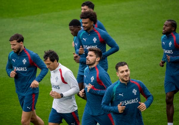 MALMÖ, Sept. 29, 2026 — Portugal’s national soccer team in action during a training session at Eleda Stadion in Malmö, Sweden, on Sept. 29, 2026. Portugal will face Denmark in the Nations League in Copenhagen on Thursday, but is based in Malmö, Sweden. MALMÖ SWEDEN x50090x  Copyright: xJohanxNilssonx xTTx SWEDEN SOCCER PORTUGAL NATIONAL TEAM