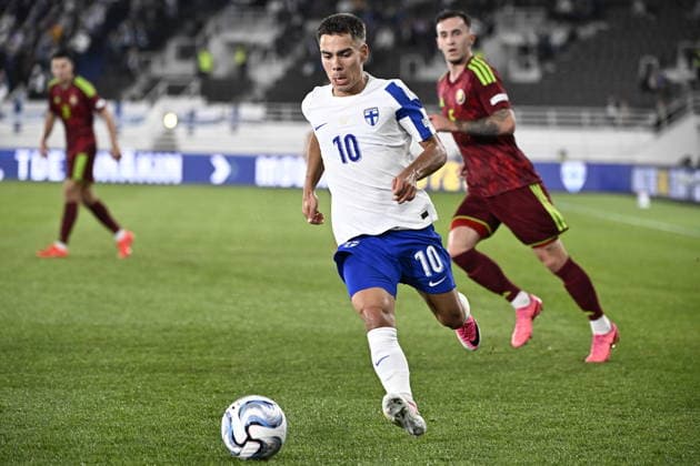 LKS 20260929 Leo Walta of Finland during the UEFA Nations League League C Group C1 football match between Finland and Belarus in Helsinki, Finland, on September 29, 2026. - RONI REKOMAA Helsinki Finland VS1cJ8I5Iko  Copyright: xRonixRekomaax VS1cJ8I5Iko