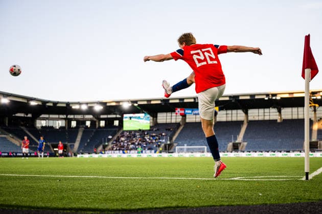 September 29, 2026: Bo Asulv Hegland of Norway during the UEFA European Under-21 Qualifier soccer match between Norway and Bosnia and Herzegovina on September 29, 2026 in Stavanger. Photo by Marius Simensen. BILDBYRAN COP 238 bbeng bosnia bosnia and herzegovina em qualification football soccer norway u21 uefa euro under-21 qualifiers  Copyright: MARIUSxSIMENSEN BB260929BB348