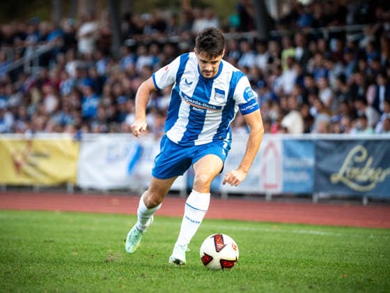 Friendly Match: Hertha BSC vs. Hertha 03 Zehlendorf Berlin, September 29, 2026 Friendly Match: Josip BREKALO of Hertha BSC with the ball during the game between Hertha BSC and Hertha 03 Zehlendorf at Ernst Reuter Sportfeld on September 29, 2026, in Berlin, Germany Copyright: xBEAUTIFULxSPORTS Kuehnx