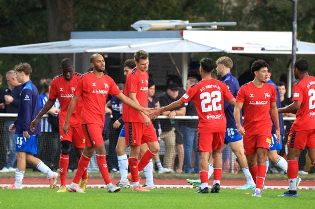 September 29, 2026, Germany, Soccer, Friendly Match, 2. Bundesliga, Matchday, 2026–2027 Season, Ernst Reuter Stadium, Berlin, Hertha 03 Zehlendorf vs. Hertha BSC 1–1 (goal by Dominik Kruska). Hertha 03, 11th Division. DFB and DFL regulations prohibit any use of photographs as image sequences and or quasi-video. nordphoto GmbH, Engler, Berlin, Ernst Reuter Stadium, Berlin, Germany Copyright: xNordphotox xEnglerx