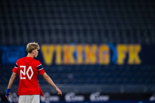 September 29, 2026: Niklas Fuglestad of Norway during the UEFA European Under-21 Qualifier soccer match between Norway and Bosnia and Herzegovina on September 29, 2026 in Stavanger. Photo by Marius Simensen. BILDBYRAN COP 238 bbeng bosnia bosnia and herzegovina eu qualifiers soccer u21 uefa euro under 21 qualifiers  Copyright: MARIUSxSIMENSEN BB260929BB389
