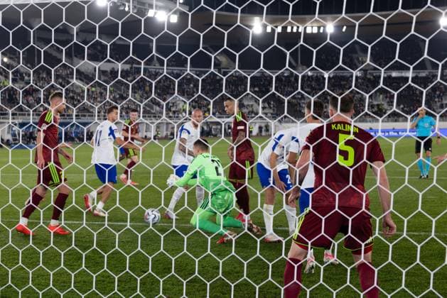 September 29, 2026, Helsinki, Uusimaa, Finland: HELSINKI, FINLAND - SEPTEMBER 29, 2026: Finland and Belarus compete during the men s UEFA Nations League football match at Helsinki Olympic Stadium in Helsinki, Finland, on September 29, 2026. . Helsinki Finland - ZUMAt172 20260929_zip_t172_018 Copyright: xJosexTabaresx