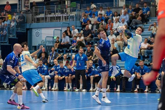 Ludwig Hallbaeck, Backcourt, VfL Gummersbach 20 , , VfL Gummersbach vs. PGE Wybrzeze Gdansk, EHF European League, Men s, Matchday 1, 2026–2027 Season, September 29, 2026, Gummersbach, North Rhine-Westphalia, Germany Copyright: xkolbert-press MartinxWdziecznyx